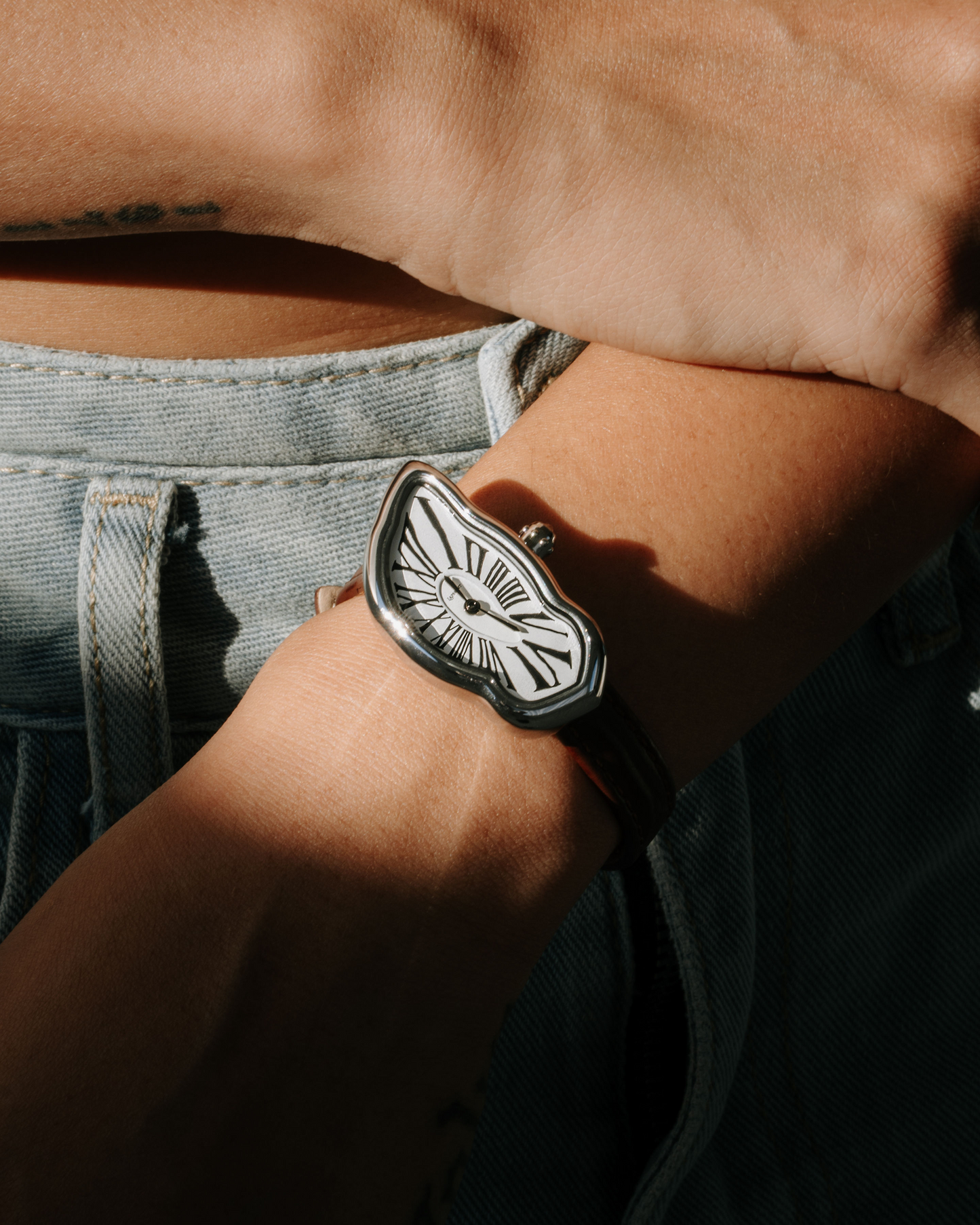 Melting Watch Small Silver