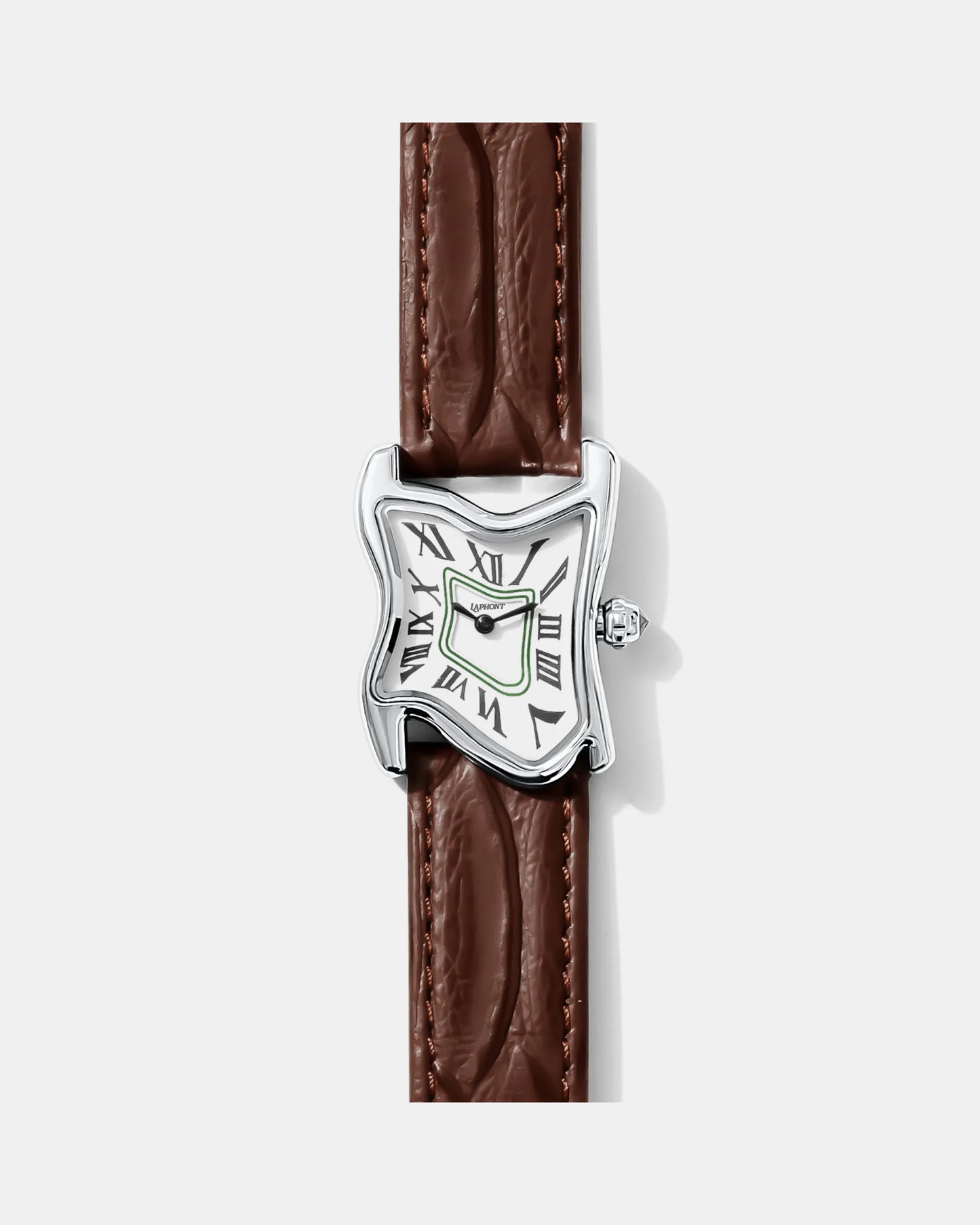Square Melting Watch Small Silver