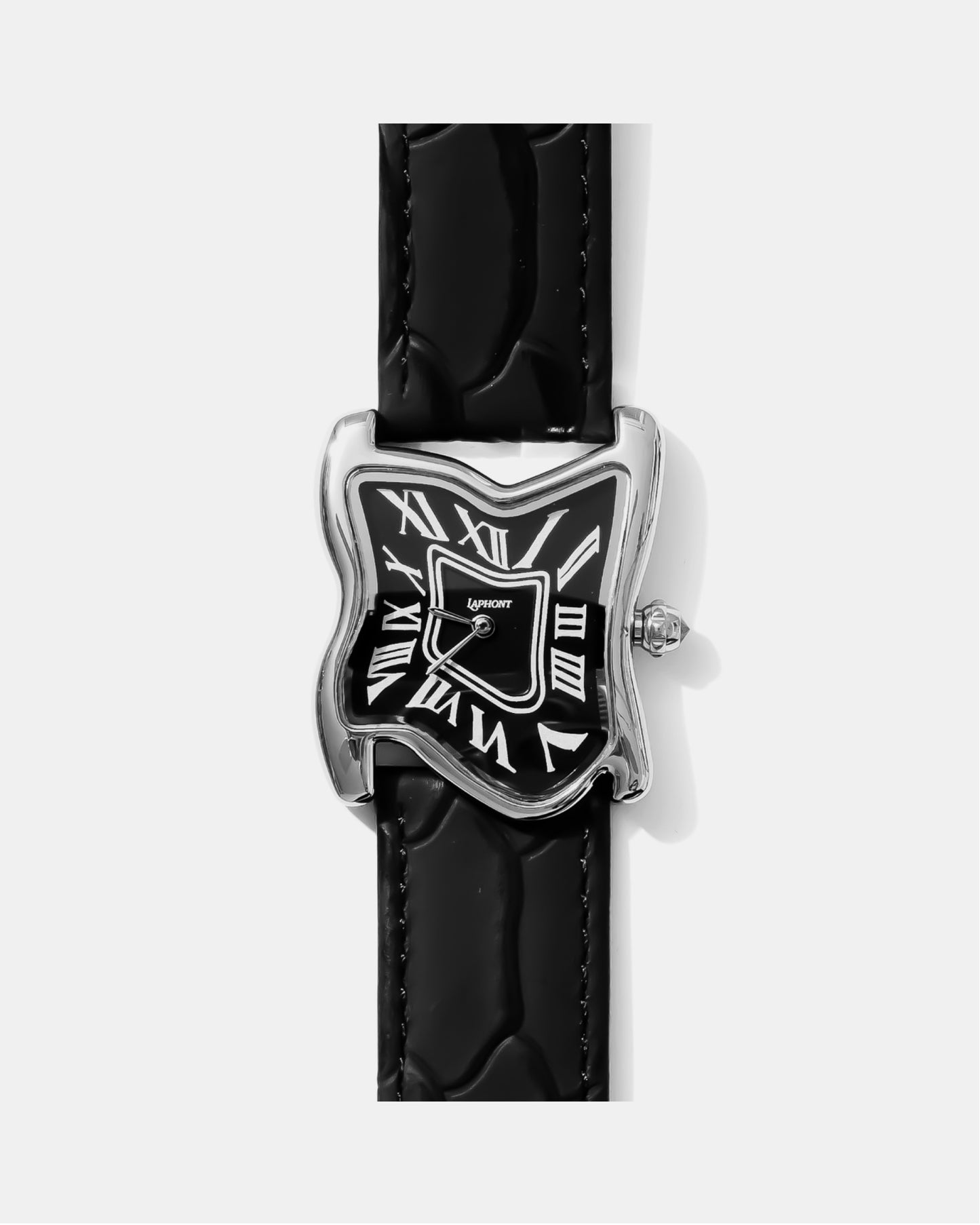 Square Melting Watch Large Silver