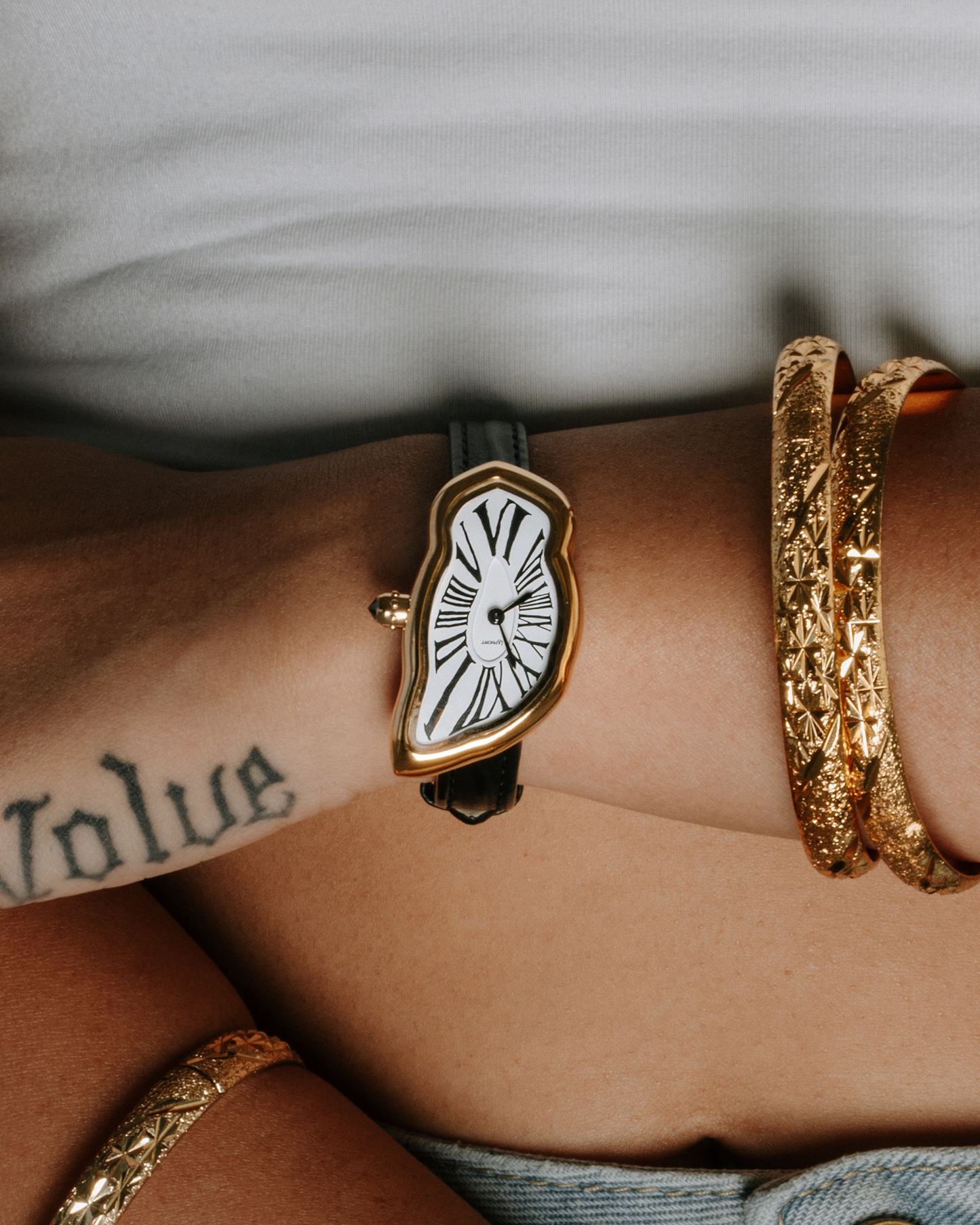 Melting Watch Small Gold