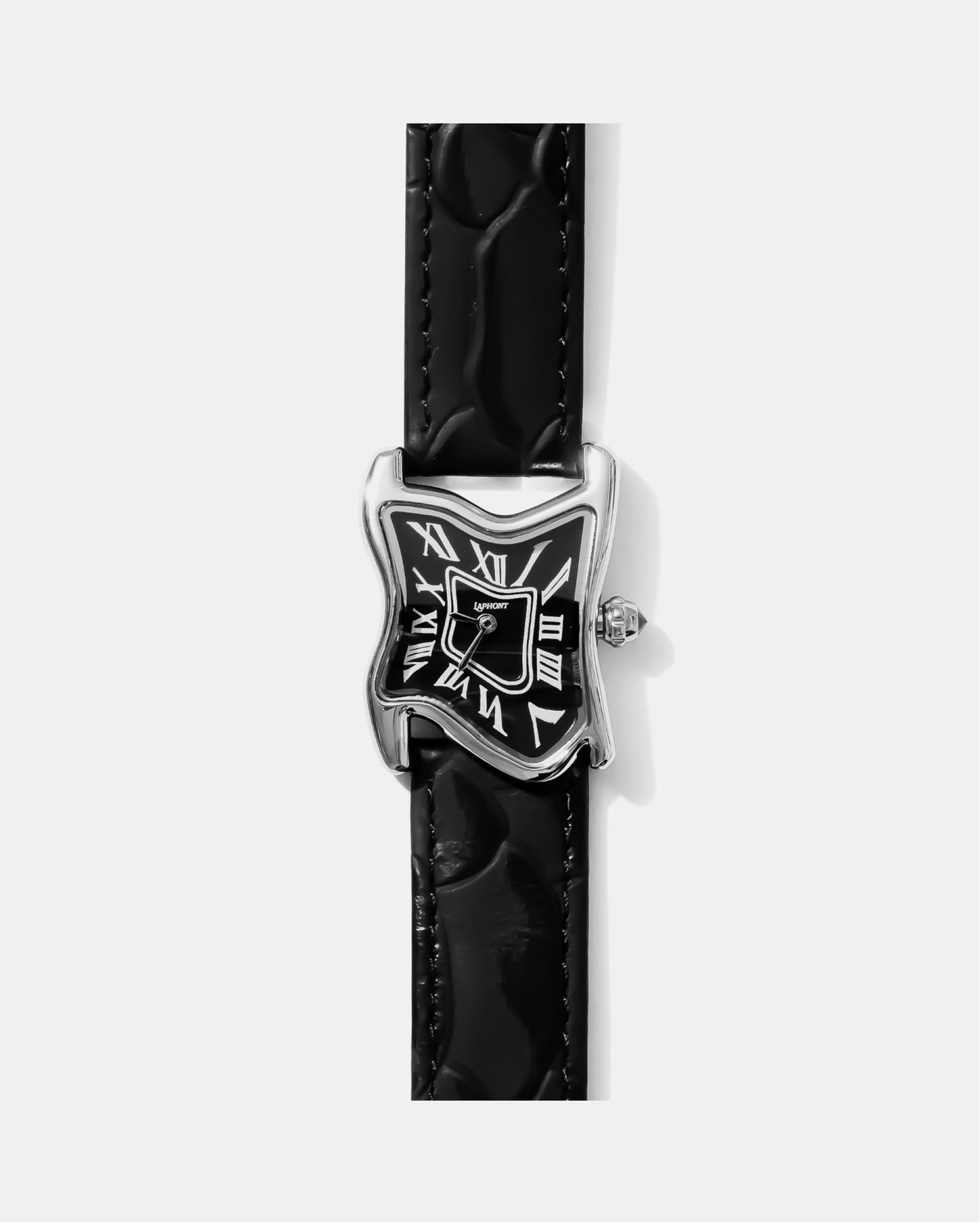Square Melting Watch Small Silver