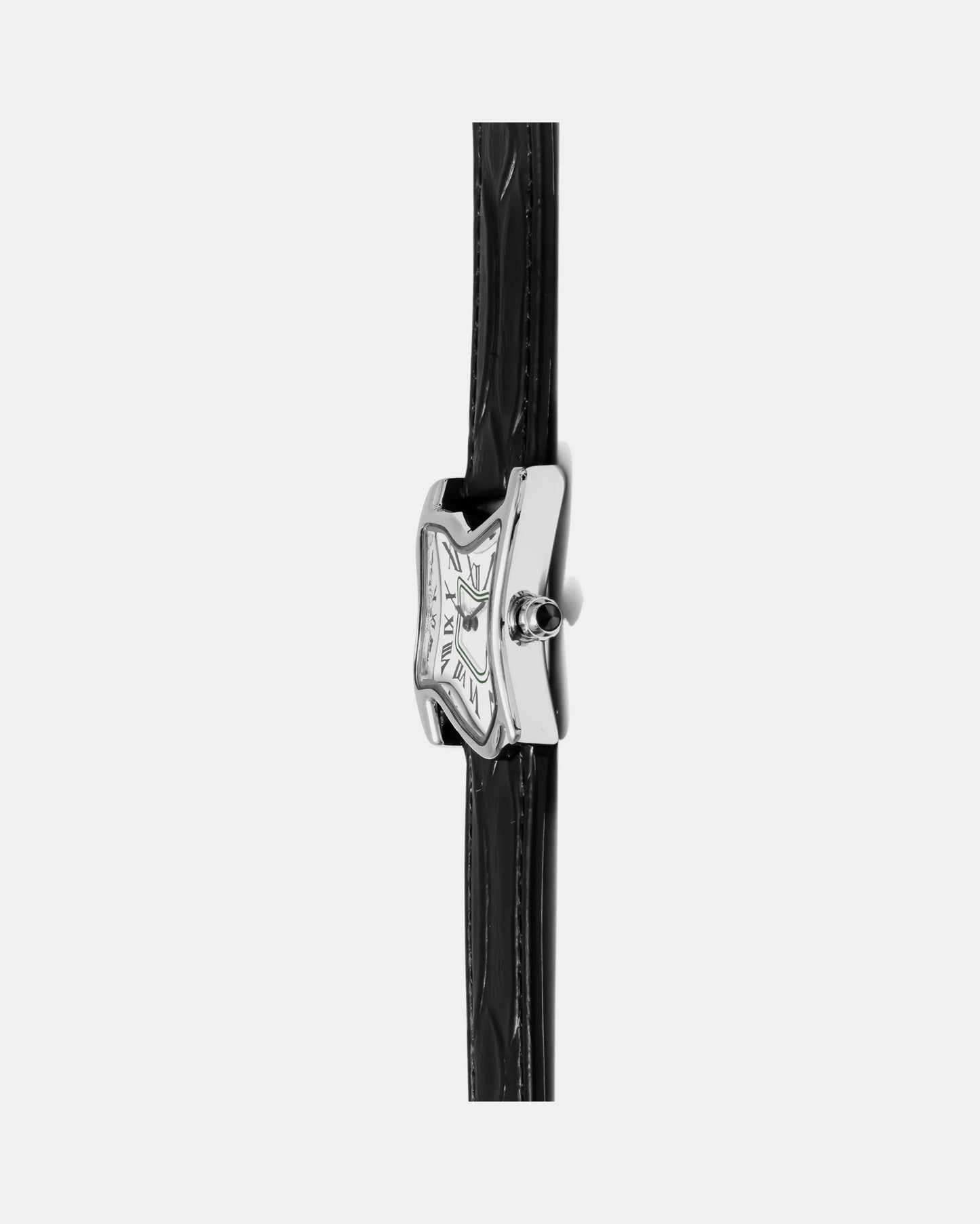 Square Melting Watch Small Silver