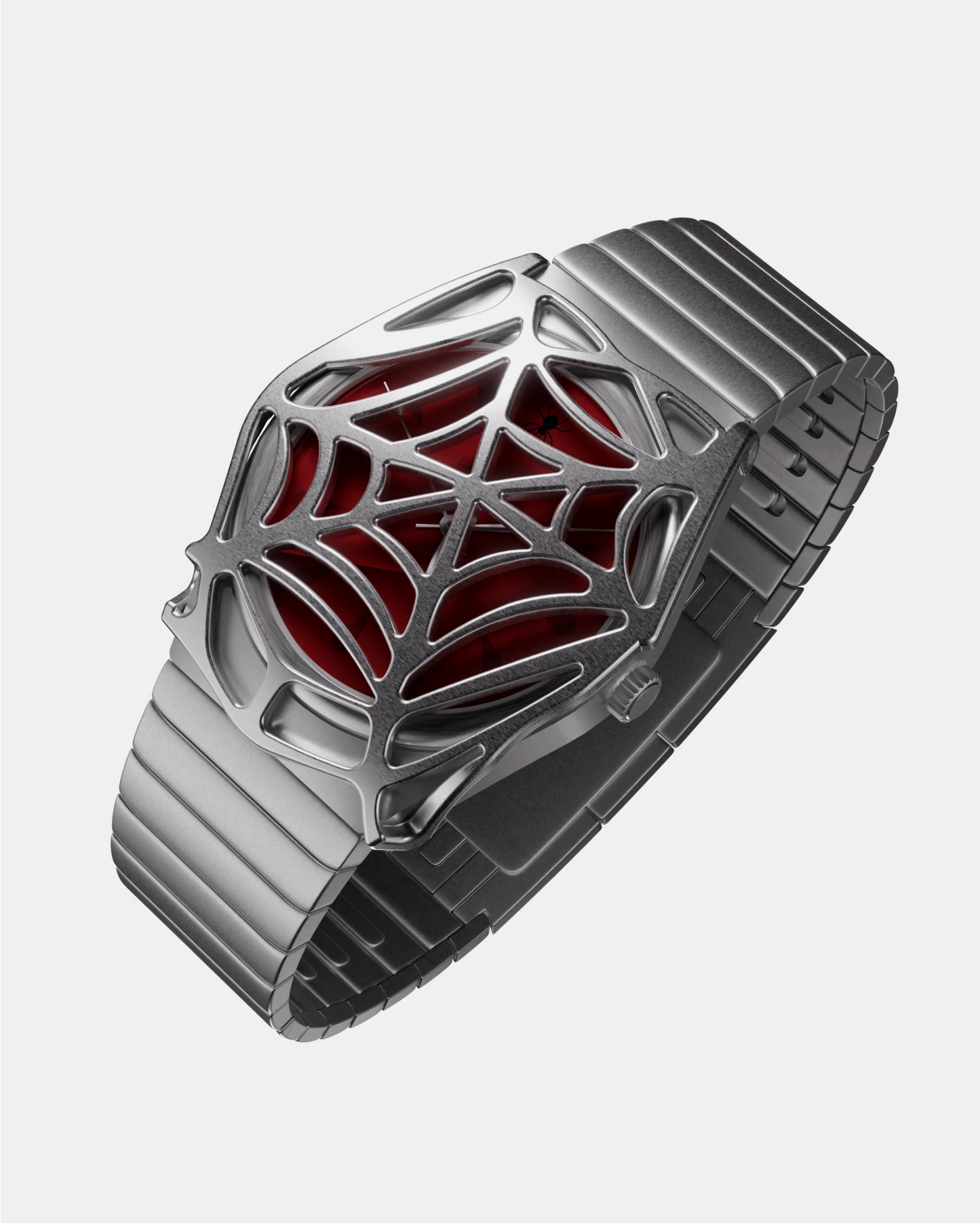 Web Silver Red