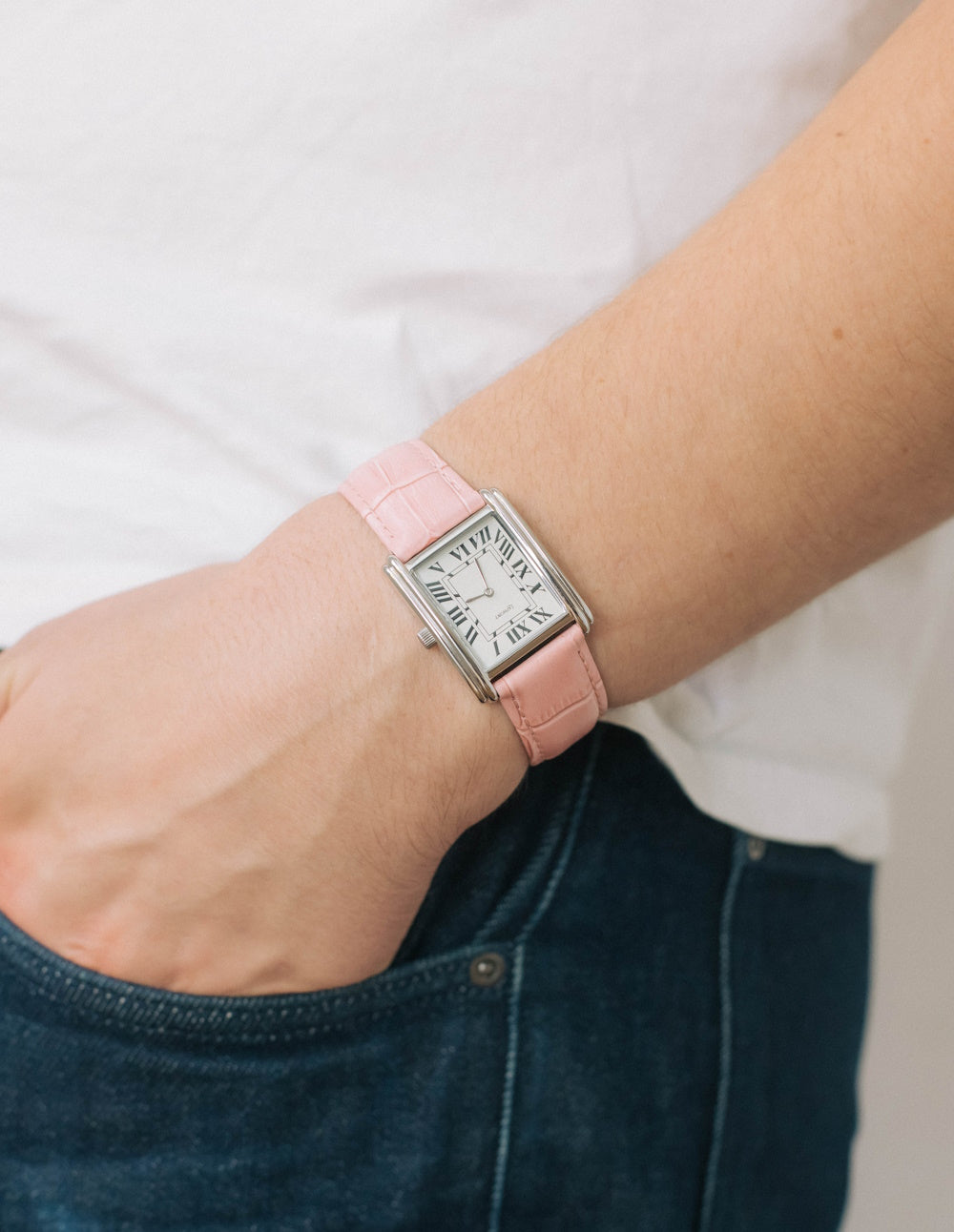 Bloc Large Silver Pink/Eggshell Edition