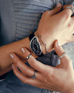Melting Watch Silver Black Dial Edition