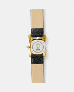 Square Melting Watch Small Gold Black Dial Edition