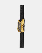 Square Melting Watch Small Gold Black Dial Edition