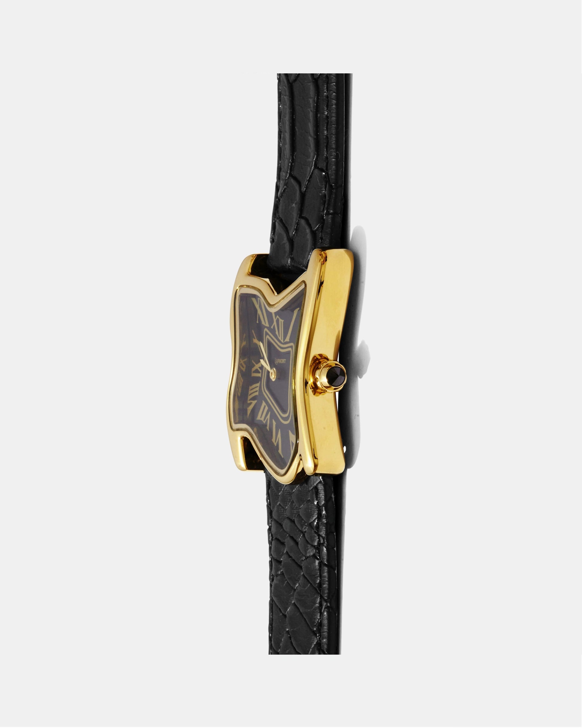 Square Melting Watch Large Gold Black Dial Edition – Laphont
