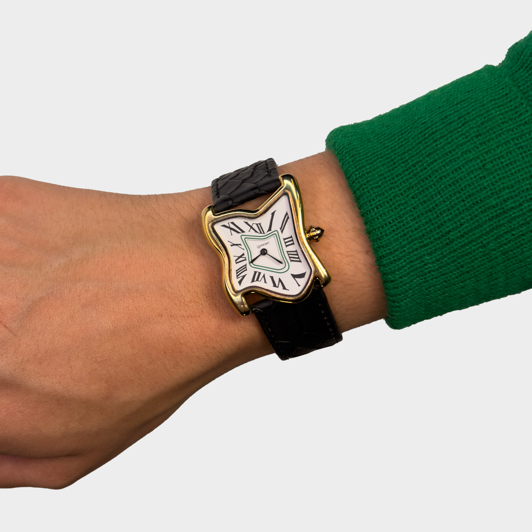 新品未開封 Laphont SQUARE MELTING WATCH GOLD Square Melting Watch 新品未開封 Laphont SQUARE MELTING WATCH GOLD Square Melting Watch