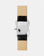 Square Melting Watch Silver Large